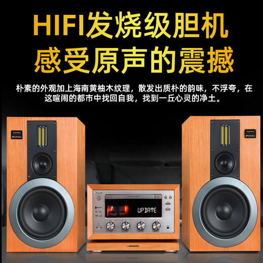 山水（SANSUI） M2胆机CD/DVD组合音响桌面音响电子管功放发烧蓝牙HIFI高品质无损音箱 山水M980 HiFi高保真胆机+木架