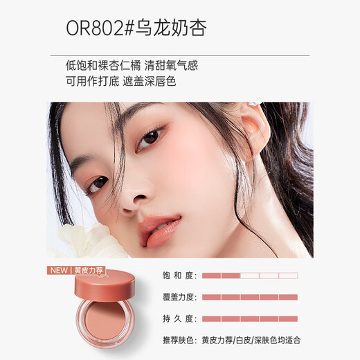 袋鼠妈妈准孕妇多用膏腮红眼影口红三合一化妆品彩妆唇膏持色PK801