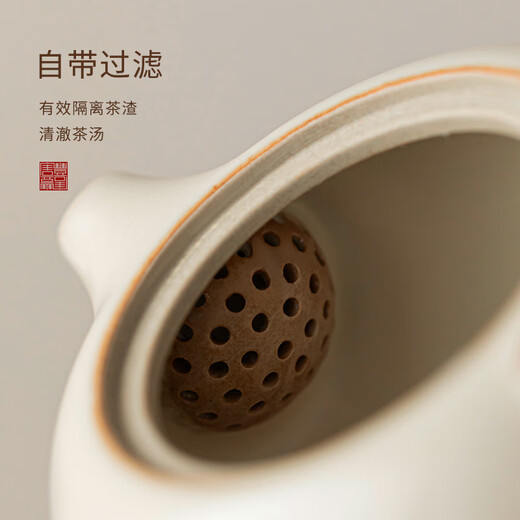 Tangfeng Ru Kiln Teapot Tea Household Single Pot High-end Ceramic Ice Crack Glaze Xishi Pot One-person Kung Fu Tea Drinking Equipment