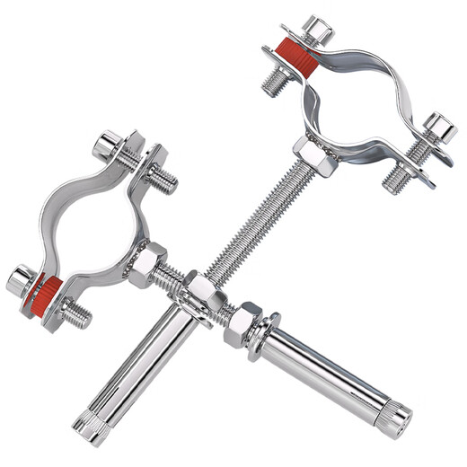 Fengji 304 stainless steel fixed pipe bracket expansion screw buckle hoop pipe clamp water pipe clamp clamp pipe clamp 70-76 + ceiling expansion 8*150 1 set