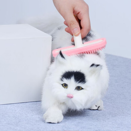 Oein cat hair comb, cat silicone comb, massage soft tooth comb, remove floating hair comb, pet bathing brush, hair removal artifact, pet massage comb, small silicone type