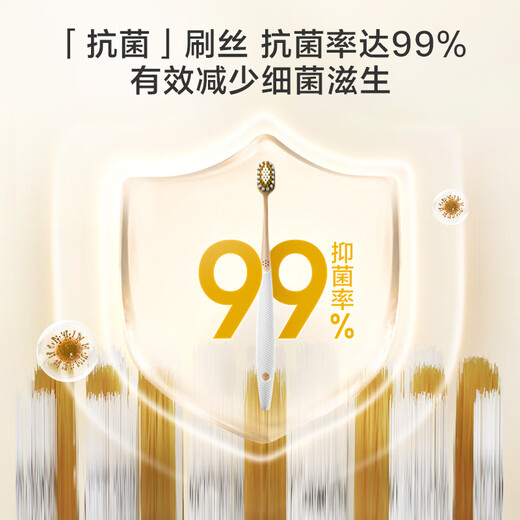 京东京造全效pro宽薄护龈牙刷4支装宽头成人缓解敏感牙龈专研高密超细软毛