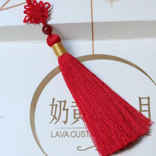 Muyu 9-strand Chinese knotted wire bullet shell rope ice silk thread tassel thread tassel thread DIY hand-woven wire accessories red 9-strand polyester thread in one roll