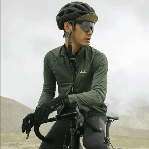 Cycling windbreaker mountain bike spring and autumn cycling windbreaker windproof men's and women's bicycle tops mountain road long-sleeved jacket versatile black 2XL 140-160Jin Jin equals 0.5 kg