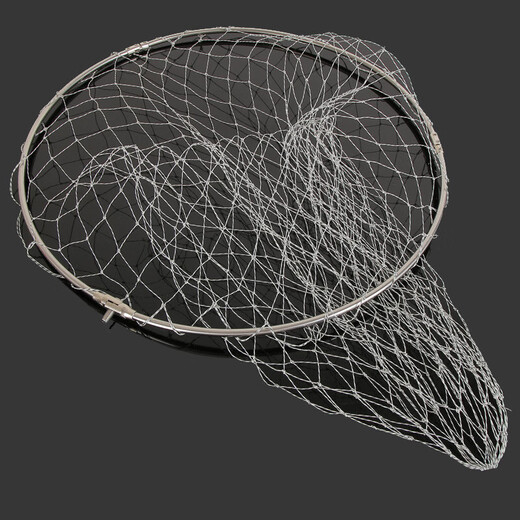 Xishan Yunshui fishing net head stainless steel fish fishing net head folding fish net bag fishing gear net fishing net head with black fine eyes 35cm