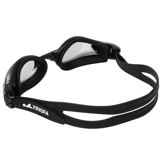 YINGFA myopia swimming goggles for men and women high definition anti-fog waterproof comfortable large frame goggles with degree swimming goggles black 300 degrees