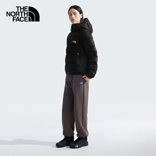 Куртка North Face Down для женщин 600 Puff Goous Velvet Burtket для брызговита на открытом воздухе теплое осень Новый продукт 7QVV JK3/Cosmic Black S/155