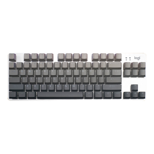 罗技（Logitech）K835机械键盘有线游戏电竞键盘84键电脑办公键盘个性pbt键帽送男生女友礼物 K835墨影键帽【渐变版】 红轴