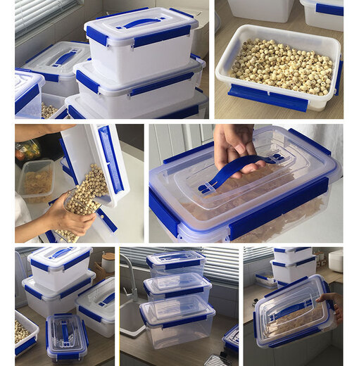 XIXIANGYUAN Alemania Caja de refrescos portátiles de calidad importante Caja de almacenamiento de plástico rectangular de gran capacidad Kimchi transparente 6227 cinco 0ml