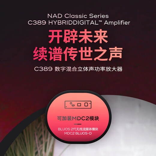NAD C389 Music усилитель лихорадка Hifi Merge Streaming Media Digity Dac Power усилитель High Power Home Professional 2.0 Channel High Fidelity