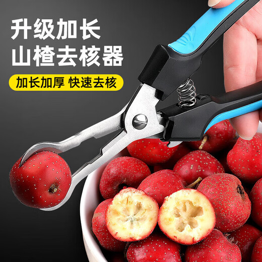 Qian Dong hawthorn corer artifact household pliers to remove seeds and corer homemade candied haws making material tools corer knife seller upgraded model-blue