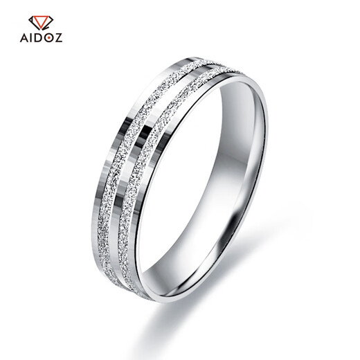 Aido diamond pt950 platinum ring platinum couple ring men and women wedding ring can be customized to give to girlfriend PT950 closed 21# single weight 5.6-5.8 grams