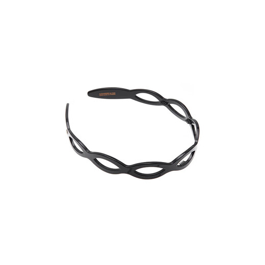 ALEXANDRE DE PARIS European and American style wavy classic headband versatile headband hair accessories for women N black