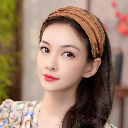 Shijun (SHIJUN) gray-hair-covering headwear for daily wear, high-end summer outlet discount store, removed from the cabinet and leaked, Chinese-style wide-brimmed hair, black retro Chinese-style headband