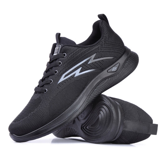 Mengxi Frühlings- und Herbst mittleren Alters und älteren Gelegenheitssportschuhe Herren Mesh Black Work Board Schuhe Herrenschuhe Sommer atmungsaktiv