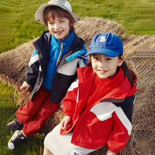 Pelliot Outdoor-Kinder, Männer und Frauen, drei-in-Eins-Ladung Winddichte wasserdichte Hartschale Frühling und Sommerjacke 13245112 Pulver 140