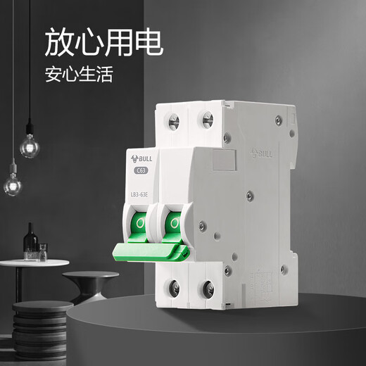 公牛（BULL）空气开关 2P小型断路器 2P双极双进双出32A 空开 LB3-63E/32A-2P