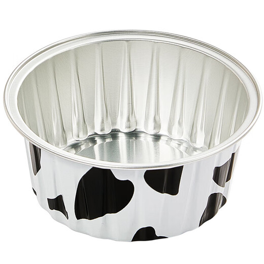 YOUQIN Air Fryer Special Tinfoil Bowl Home Oven Baking Cake Mold Thickened Food Grade Aluminum Foil Box Thickened 15 Cows + Gold + Light Blue