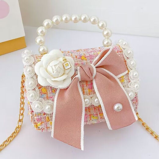 韦戒儿童节礼物 女孩7-14岁挎包儿童包包女可爱女童斜小2024新款手提 9756白花蝴蝶结小清新