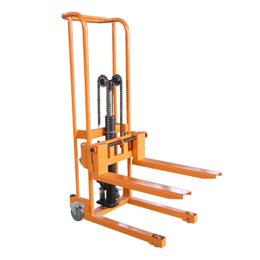 Hydraulic forklift unloading artifact small forklift manual small lightweight household lift truck micro lift truck truck 200 kg lifting 0.9 meter fork model