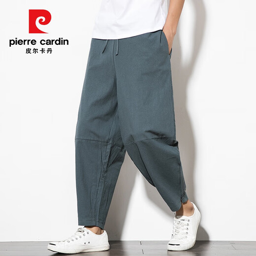 PIER CARDIN Pantalones casuales de estilo chino Estilo chino y verano Nuevos algodón de algodón de algodón y lino de algodón de lino y de lino