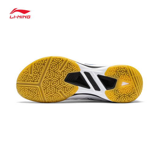 Li Ning (LI-NING) new badminton shoes for men and women, blade PRO MAX, professional competition, anti-slip shock-absorbing carbon plate sports blade MAX standard white/black 003-2 43 (270mm)