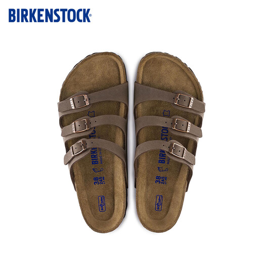 Birkenstock Birkenstein La suela suave y cómoda de las zapatillas múltiples de Cork Florida Florida Brown Versión regular 53881 37