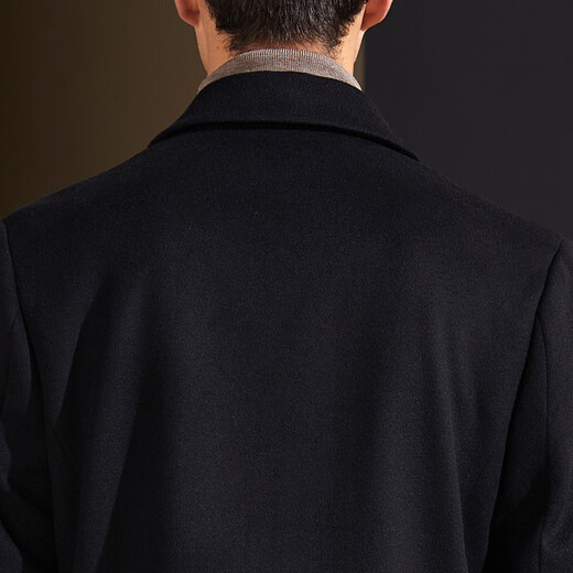 安东尼奥【9.6%桑蚕丝+90.4%绵羊毛】男式开衫外套茄克毛呢夹克春秋款男装
