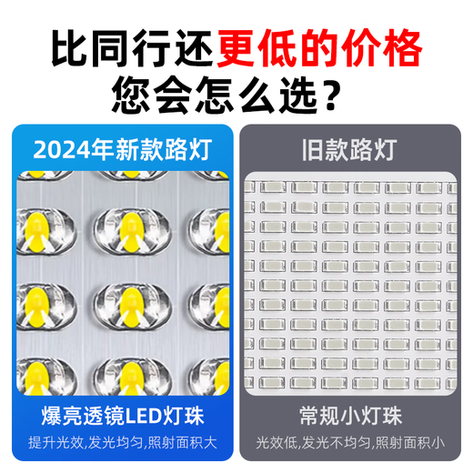 Deyan solar street light outdoor lighting street light new rural road outdoor waterproof led street light split three-sided lighting 30000