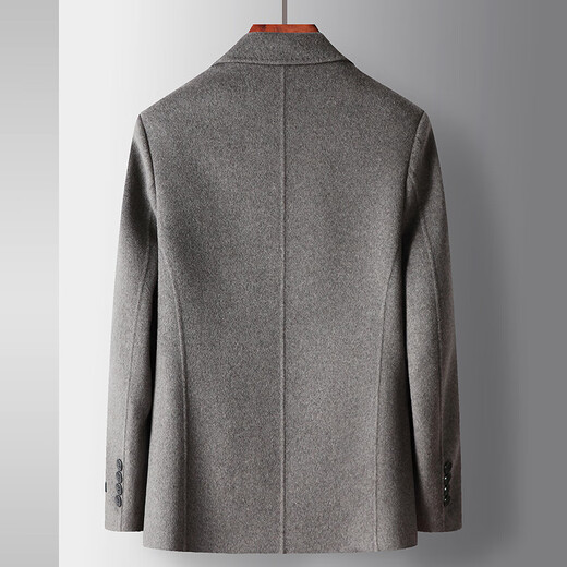 AEMAPE brand double-sided wool jacket for men's autumn and winter new lapel jacket for business casual thickened jacket camel color 175