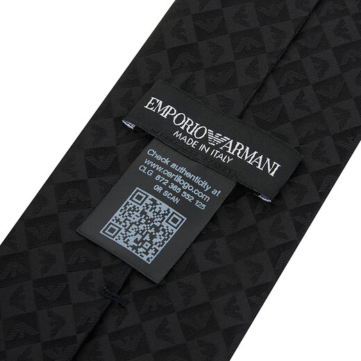 Armani (Armani) Herren Classic Logo Business Tie Geschenktüte Style Black 340075 2R612 00020