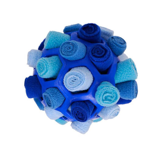 Pet sniffing fried ball toy Dog blind box hidden food bubble rubber ball sniffing puzzle anti-demolition home toy blue series