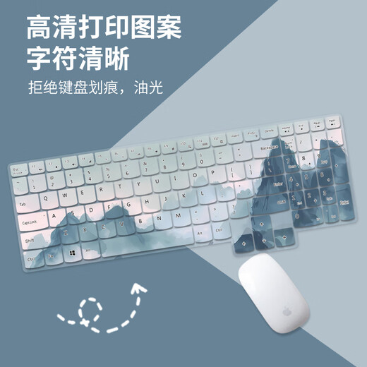 Three-color cat is suitable for 2025 Lenovo Saveer Y9000P keyboard protective film R7000 notebook G5000 computer key film 15.6-inch dust cover waterproof full set JP-695 Yuluo Jiangnan Y7000P 20-24 models