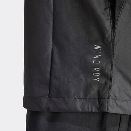 阿迪达斯（adidas）官方外套男装25春新款户外健身训练运动服三条纹防风连帽休闲夹克 IN1483 XL