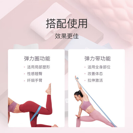 Gardez le latex Fitness Elastic Circle Yoga Dance Stretch Training Squat Squat Forme Forms Beautiful Jams Pink / 10 lbs
