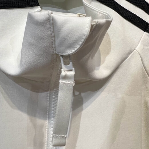 阿迪达斯 （adidas）三叶草外套女装夏季新款运动服时尚休闲舒适立领夹克JI9767 JI9768汉玉白 2XL