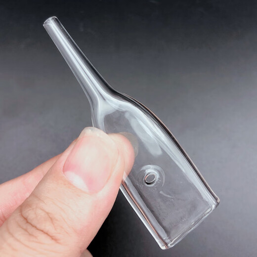 Suitable for blackhead absorption glass tube beauty instrument accessories gourd round cylindrical flat glass oil suction tube oil suction machine 3 gourd-shaped