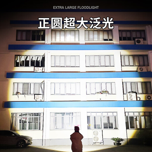 神鱼（SHENYU）强光手电筒可充电LED超亮远射军家用应急灯专用超长续航野外生存 9900W普亮 1代入门 液显