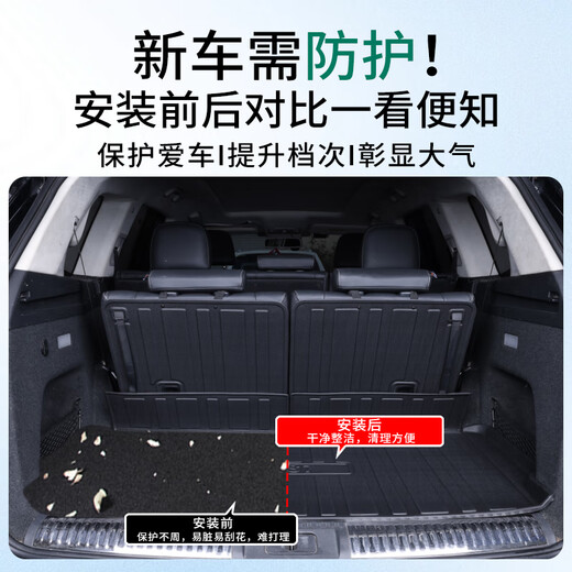 Kojunlu PHEV adapté à 24 modèles de pad tronc Hongqi HS7PHEV HS7 Pad 6/7 sièges entièrement enfermés 2024 PAD RACKET DE TROISIÈME ROWA