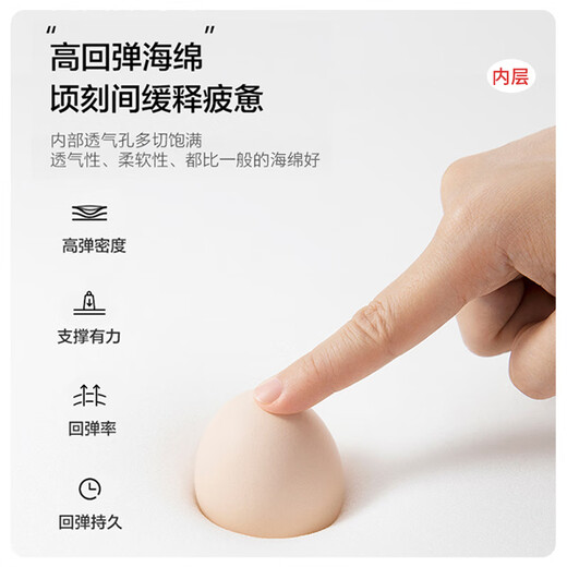 赛谷电脑椅人体工学椅子舒适久坐靠背护腰办公座椅家用宿舍学习电竞椅 HW-1049灰色 PU-护腰双背椅 无扶手 尼龙脚