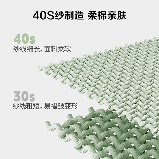 宜而爽【40支100%全棉】秋冬秋衣秋裤套装男士纯棉圆领保暖内衣棉毛衫