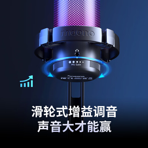 闪克（Sudotack）游戏麦克风电脑电竞直播降噪收音麦手机录音K歌有线话筒闪客DM20