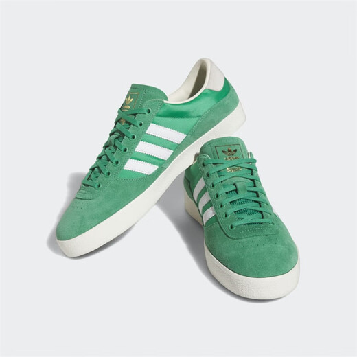 阿迪达斯 （adidas）男鞋休闲板鞋 PUIG INDOOR 超轻耐磨透气经典三叶草低帮运动鞋 绿色/HP9759 标准40/US7