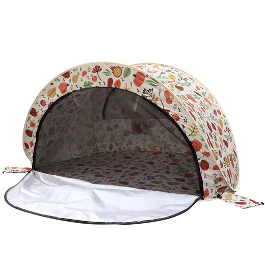 
KENPUAZ outdoor camping equipment quick opening portable children's tent rainproof sunshade beach beach beach park picnic folding tent [mosquito screens | sun protection] tent + floor mat
