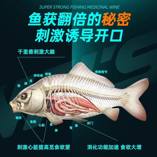 Wei Tuosen Thousand Miles of Flowers Small Medicine Fishing Attractant Complete Fruit Acid Wild Fishing Carp and Crucian Carp Black Pit Special Opening Agent Bait Fish Bait Highly Concentrated Thousand Miles of Grass 50ml + Musk Wine 50ml