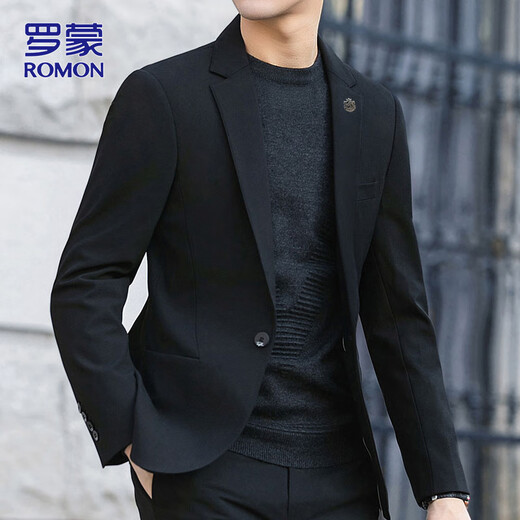 ROMON suit men's autumn and winter business professional formal casual suit men's wedding groom's best man's dress jacket