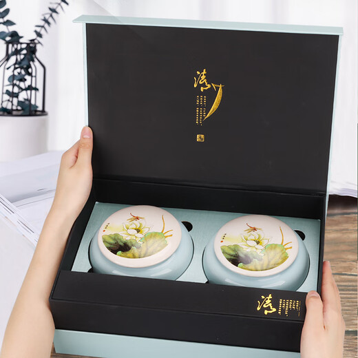 The first Jiangnan Green Tea Longjing Special Grade 200g2025 New Tea Mingqian Tea Gift Box Spring Tea Tender Sprouts Qingxin High-end Gift Gift