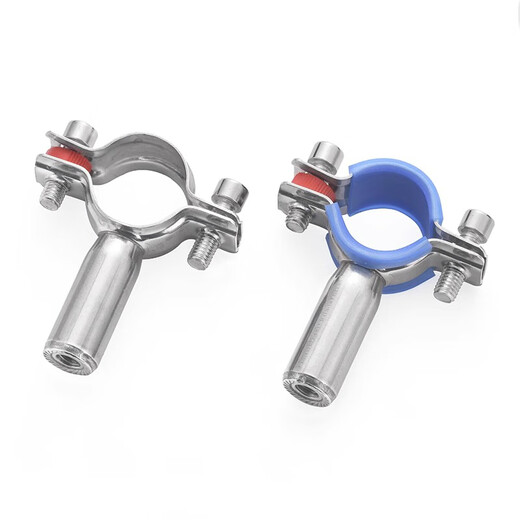Lu Yueting stainless steel fixed buckle pipe bracket cylindrical nut clamp round pipe clamp water pipe bracket pipe clamp 25-27 M8 nut cylinder = 50MM