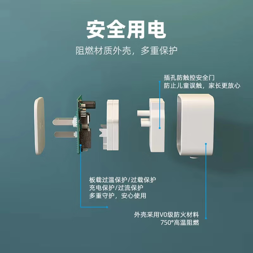 已接入米家APP智能插座WiFi远程遥控定时16A大三孔插座小爱语音 WIFI五孔插座10A（无需网关）