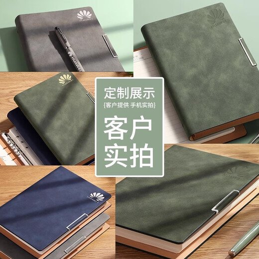 Barra de oveja retro piel Libro de hoja suelta Personalizado 2025 Nuevo cuaderno se puede separar la superficie de cuero de estudiante de estudiante universitario se puede almacenar una conferencia de trabajo engrosado de la conferencia de notas personalizadas 12033-pen inserto-a5 verde claro